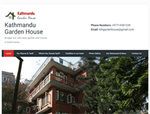 Tablet Screenshot of hotel-in-nepal.com